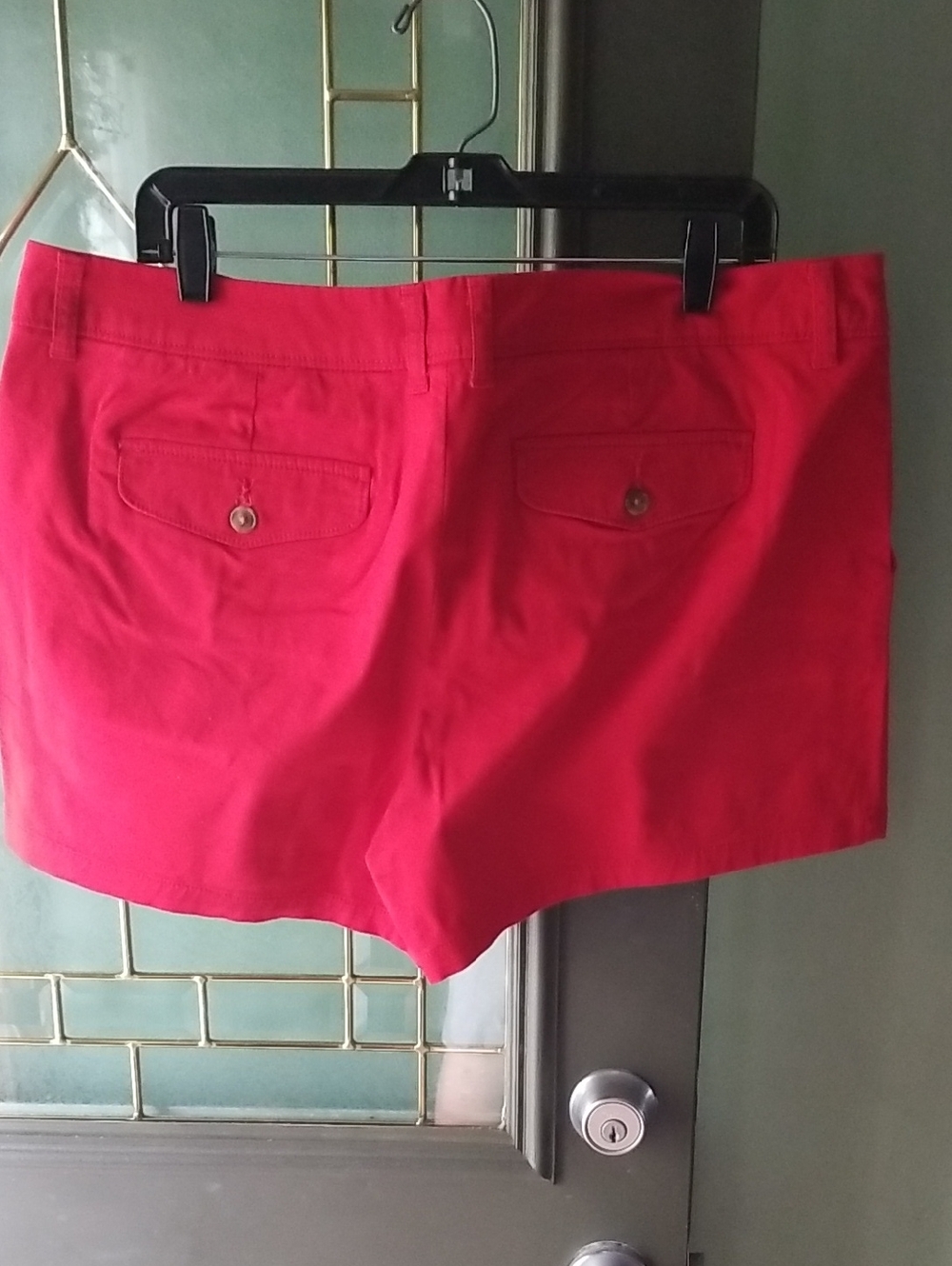 Liz Claiborne Women's Red Chino Shorts - Classic Casual Style - Picture 5 of 6